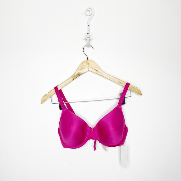 CHANTELLE C ESSENTIAL FULL COVERAGE SMOOTH BRA PINK C38160 womens 32D - Picture 1 of 4